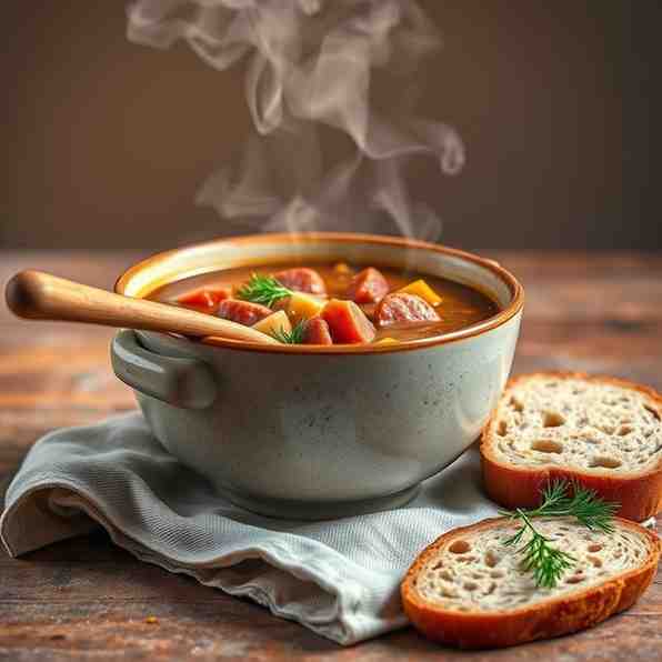 Zurek - Polish Smoked Sausage Soup Recipe